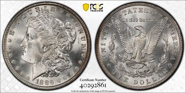 1886 $1 MS67