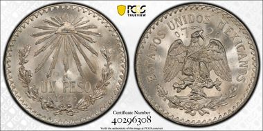 1935-M Peso KM-455  Ag MS67