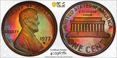 1977-S 1C PR66RB