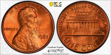 1981 1C MS67RD