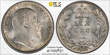 1907 6D S-3983 MS64