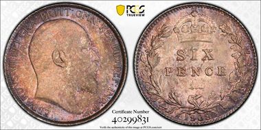 1908 6D S-3983 MS65