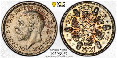 1927 6D S-4040 Acorn Rev PR64+