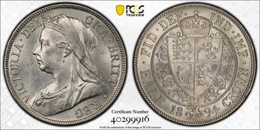 1894 1/2 Cr S-3938 MS62