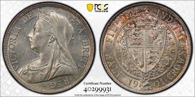 1901 1/2 Cr S-3938 MS62