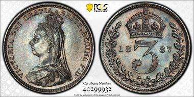 1887 3D S-3931 Jubilee Head MS63