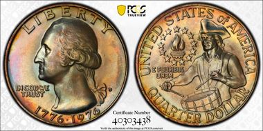 1976-D 25C Clad MS68