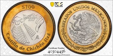2007-Mo 100 P Yucatan MS65