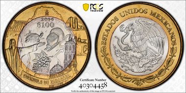 2006-Mo 100 P Coahuila de Zaragoza MS65