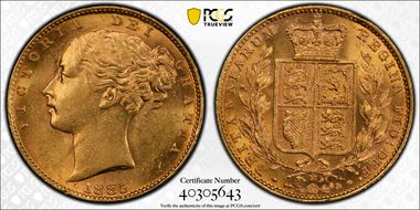 1885-M Sov S-3854A Shield MS62+