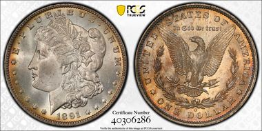 1891-O $1 MS65