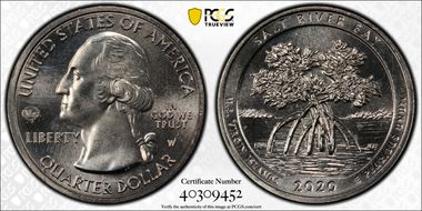 2020-W 25C Salt River Bay NP V75 First Week of Discovery MS65+