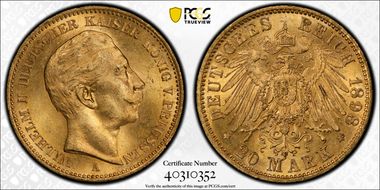 1898-A 20 Mk J-252 MS65