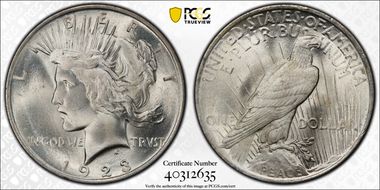 1923 $1 MS67+