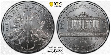 2018 € 1.50 Vienna Philharmonic MS69