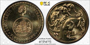 2016 $1 50 Yrs Decimal Currency MS67