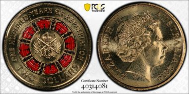 2019 $2 100 Years of Repatriation Colorized MS65
