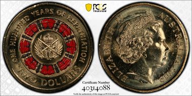 2019 $2 100 Years of Repatriation Colorized MS65