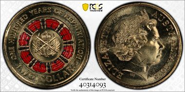 2019 $2 100 Years of Repatriation Colorized MS64