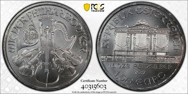 2017 € 1.50 Vienna Philharmonic MS68