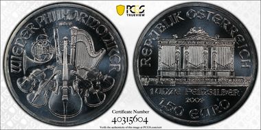 2009 € 1.50 Vienna Philharmonic MS67