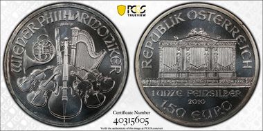 2010 € 1.50 Vienna Philharmonic MS68