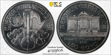 2015 € 1.50 Vienna Philharmonic MS68