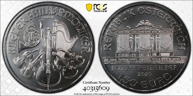 2020 € 1.50 Vienna Philharmonic MS68
