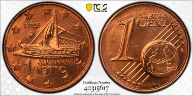 2008 € 0.01 MS67RD