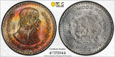 1964-Mo Peso KM-459 MS67+