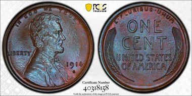 1914-S 1C MS66BN