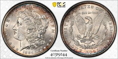1884 $1 MS63