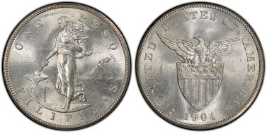 1904-S Peso MS64