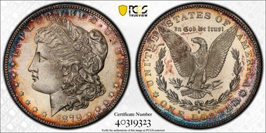 1879-S $1 VAM 4, Rev. of 1878 MS64+