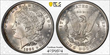 1885 $1 MS66
