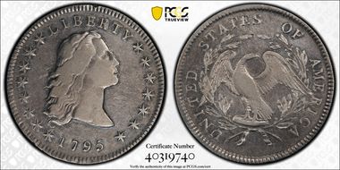 1795 $1 Flowing Hair, BB-27 VF30