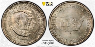 1952-D 50C Washington-Carver MS66