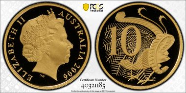 2006 10C Old Bust Au PR70DCAM