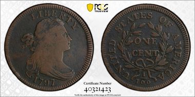 1797 1C Reverse of 1797, Stems N1BN