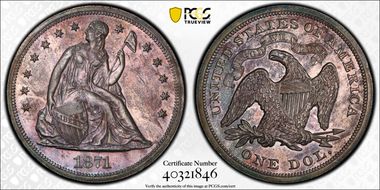 1871 $1 PR1