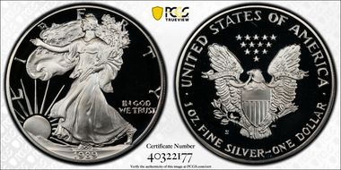 1989-S $1 Silver Eagle PR69DCAM
