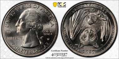 2020-W 25C American Samoa NP V75 MS65