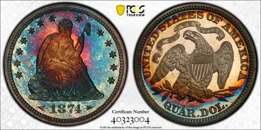 1874 25C Arrows PR67+ CAM