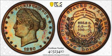 1880 $1 J-1649 PR65RB