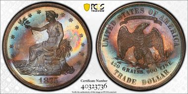 1875 T$1 PR67