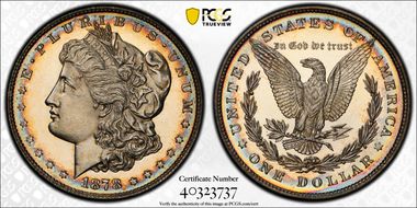 1878 8TF $1 PR66+ CAM