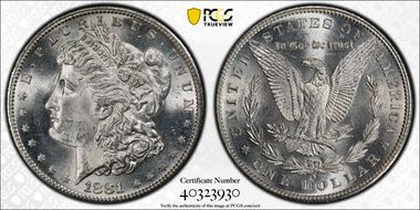 1881-S $1 MS63