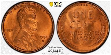 1950-S 1C MS67RD
