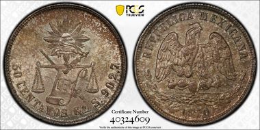 1870-Go S 50C KM-407.4 MS65