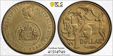 2016 $1 50 Yrs Decimal Currency AU58